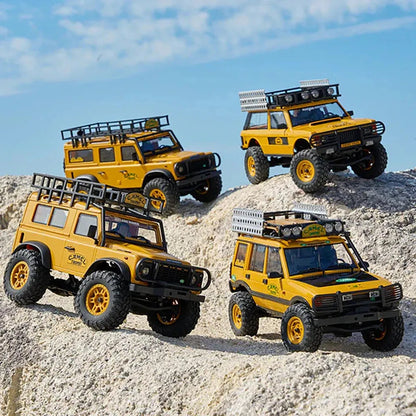 1/24 Scale RC Car 4WD 2.4G Authorized by Range Rover Camel Trophy Edition Rock Crawler Off-Road Climbing Truck Vehicles LED Lights