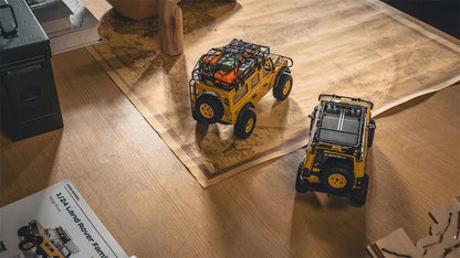 1/24 Scale RC Car 4WD 2.4G Authorized by Range Rover Camel Trophy Edition Rock Crawler Off-Road Climbing Truck Vehicles LED Lights