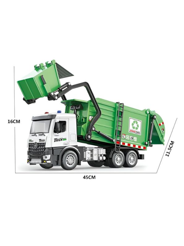 Garbage Truck Toy for Kids – Realistic Garbage Truck | Educational & Fun Recycling Truck Toy for kids LMI15050.
