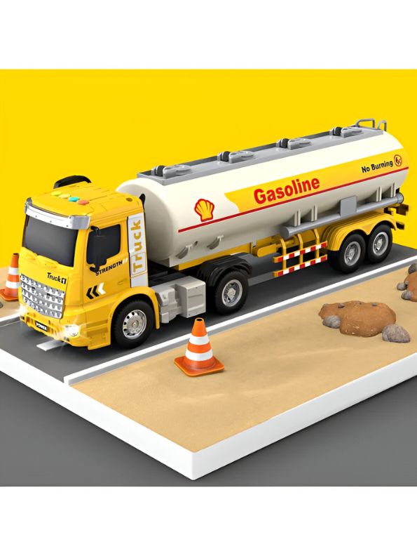 Gasoliner – Pull Back Tanker Truck Toy for Kids | Friction Powered Fuel Tanker Vehicle for Boys & Girls LMI15067.