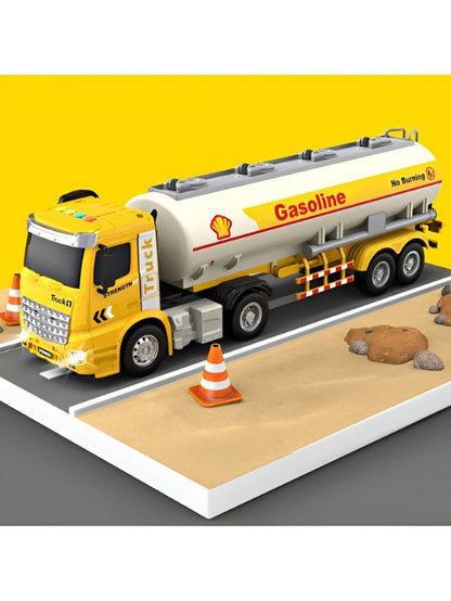 Gasoliner – Pull Back Tanker Truck Toy for Kids | Friction Powered Fuel Tanker Vehicle for Boys & Girls LMI15067.