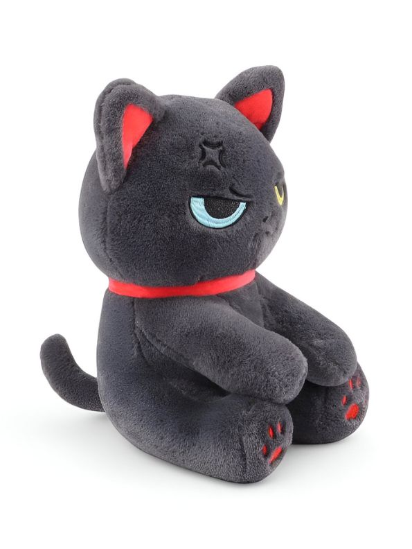 Grey - KawaiiCat Plush Doll – Soft Stuffed Animal Toy & Cute Home Decoration 8 inch - MS14523.
