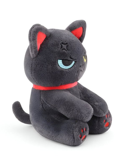 Grey - KawaiiCat Plush Doll – Soft Stuffed Animal Toy & Cute Home Decoration 8 inch - MS14523.