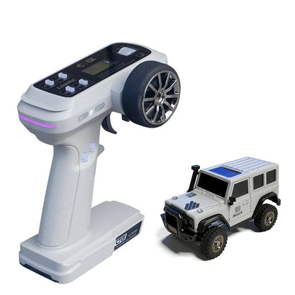 LDARC X43 Mini Rock Crawler - 1/43 Scale Full-Time 4WD RC Car, RTR Desktop Off-Roader