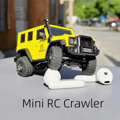 LDARC X43 Mini Rock Crawler - 1/43 Scale Full-Time 4WD RC Car, RTR Desktop Off-Roader