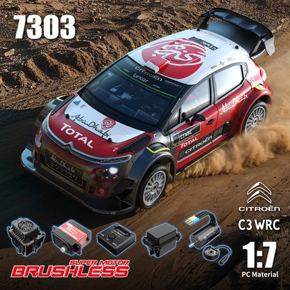 1/7 Brushless RC Rally Car Final Stable Version - 60KM/H WRC C3 Official Licensed