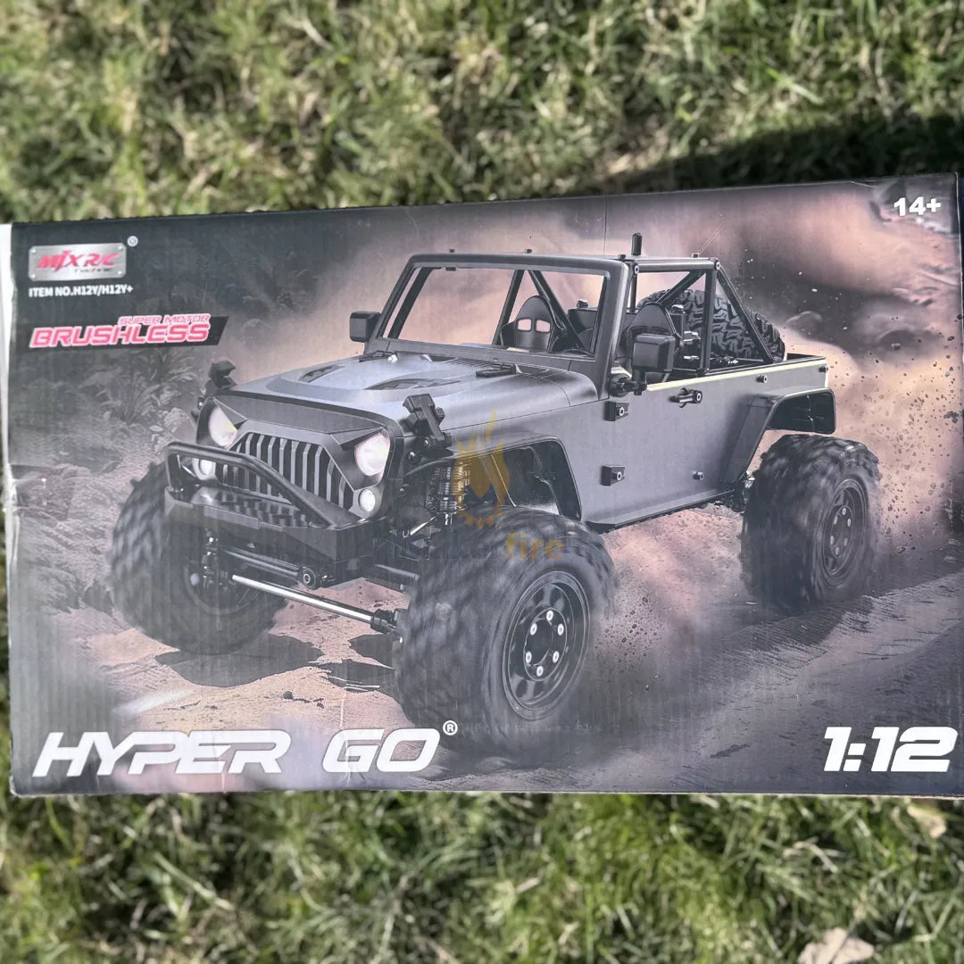 1/12 Scale RC Car High-Torque 3650 Brushless BLDC Motor Aluminum Shell, Black