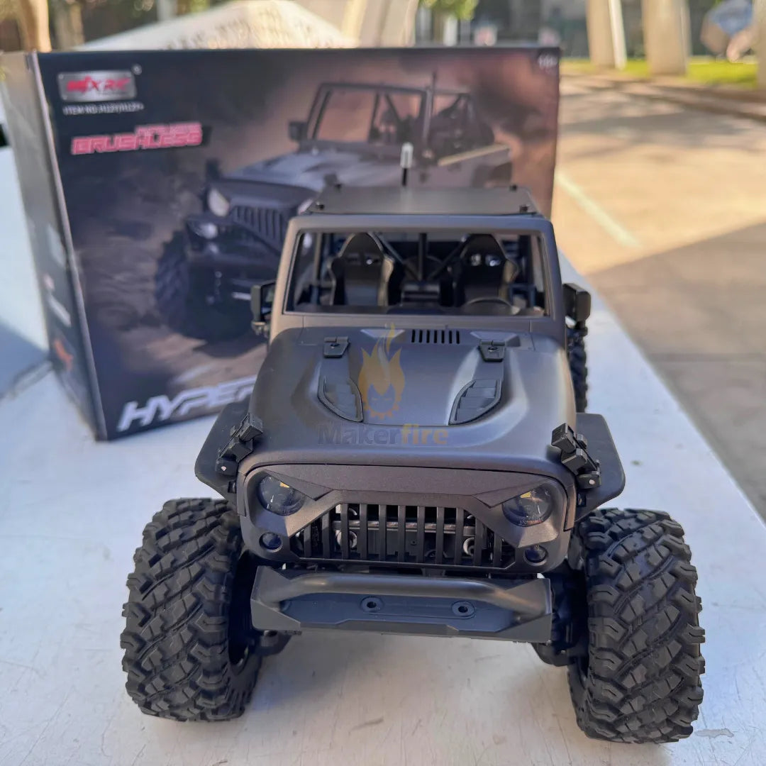 1/12 Scale RC Car High-Torque 3650 Brushless BLDC Motor Aluminum Shell, Black