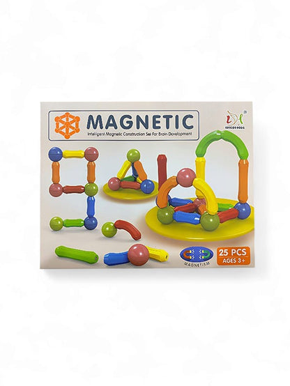 Magnetic Sticks Balls Sets 3D Construction Building Blocks Toys 25 Pcs (NX.L-J-15)