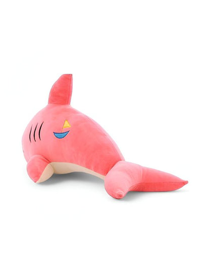 PinkShark – Pink Shark Plush Doll, Soft & Cuddly Hugging Pillow, Fish Toy For Kids 8 inch - MS9597.