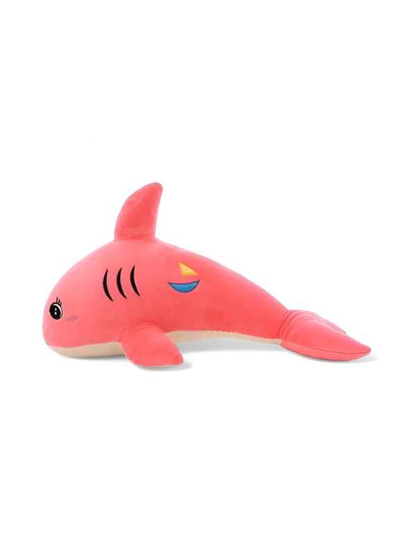 PinkShark – Pink Shark Plush Doll, Soft & Cuddly Hugging Pillow, Fish Toy For Kids 8 inch - MS9597.