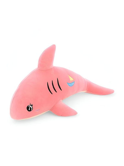 PinkShark – Pink Shark Plush Doll, Soft & Cuddly Hugging Pillow, Fish Toy For Kids 8 inch - MS9597.