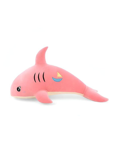 PinkShark – Pink Shark Plush Doll, Soft & Cuddly Hugging Pillow, Fish Toy For Kids 8 inch - MS9597.