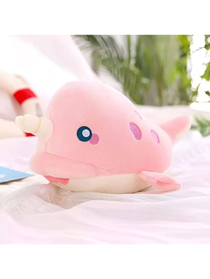 Pink - Unicorn Whale - Super Soft Unicorn Fish Whale Plush Soft Toy for Kids Baby Boys Girls 7 inch - MS14580.