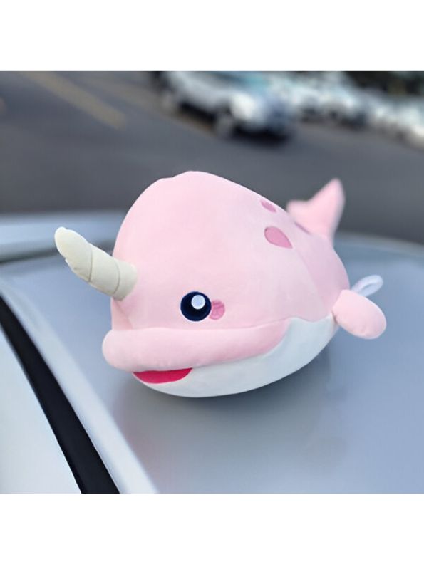 Pink - Unicorn Whale - Super Soft Unicorn Fish Whale Plush Soft Toy for Kids Baby Boys Girls 7 inch - MS14580.