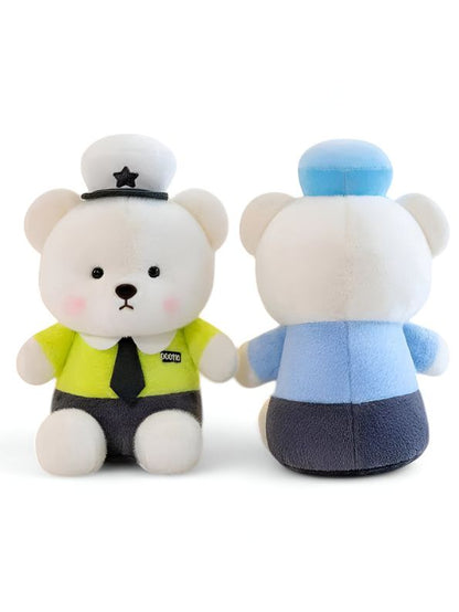 Green - Police Officer Teddy Bear – Soft, Plush & Huggable Toy for All Ages 8 inch - MS103210.