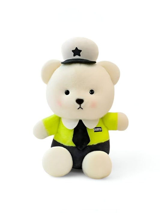 Green - Police Officer Teddy Bear – Soft, Plush & Huggable Toy for All Ages 8 inch - MS103210.
