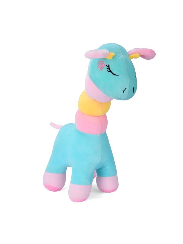 Blue - Rainbow Giraffe Plush Toy – Soft & Huggable Stuffed Animal for Kids & Home Décor 8 inch MS14519.