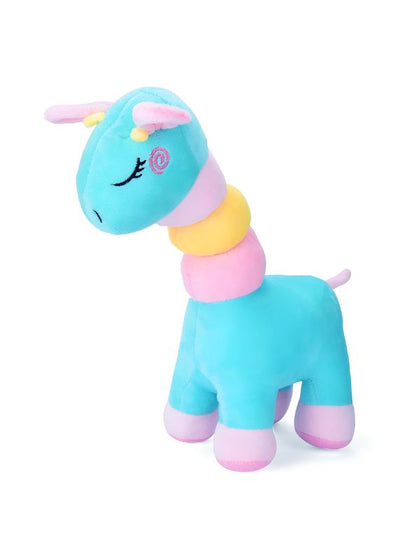 Blue - Rainbow Giraffe Plush Toy – Soft & Huggable Stuffed Animal for Kids & Home Décor 8 inch MS14519.