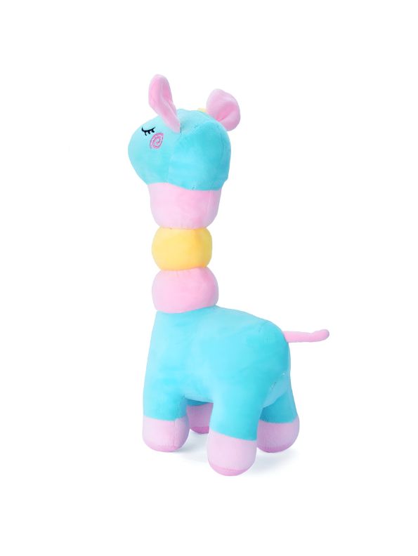 Blue - Rainbow Giraffe Plush Toy – Soft & Huggable Stuffed Animal for Kids & Home Décor 8 inch MS14519.