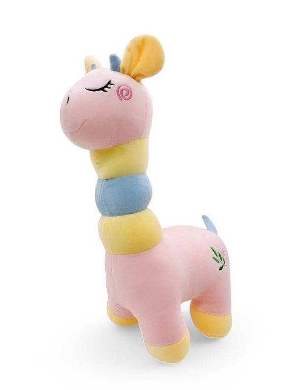 Pink - Rainbow Giraffe Plush Toy – Soft & Huggable Stuffed Animal for Kids & Home Décor 8 inch MS14519.