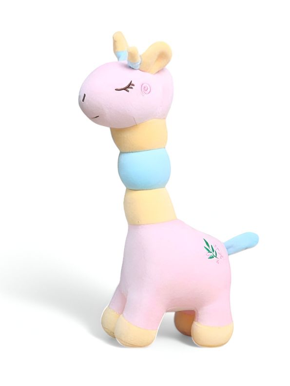 Pink - Rainbow Giraffe Plush Toy – Soft & Huggable Stuffed Animal for Kids & Home Décor 8 inch MS14519.