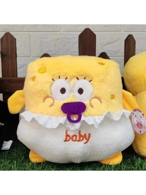 Snuggly Baby SpongeBob Plushie – The Cutest Soft Toy for Fans & Collectors 7 inch - MS13566.