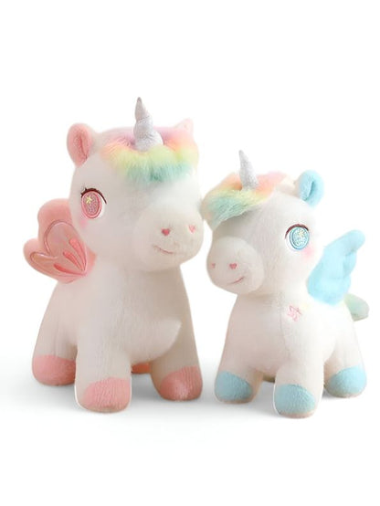 Pink - Soft Unicorn Flying Horse Plush Toy – Adorable & Cuddly Stuffed Animal Gift - MS14563.