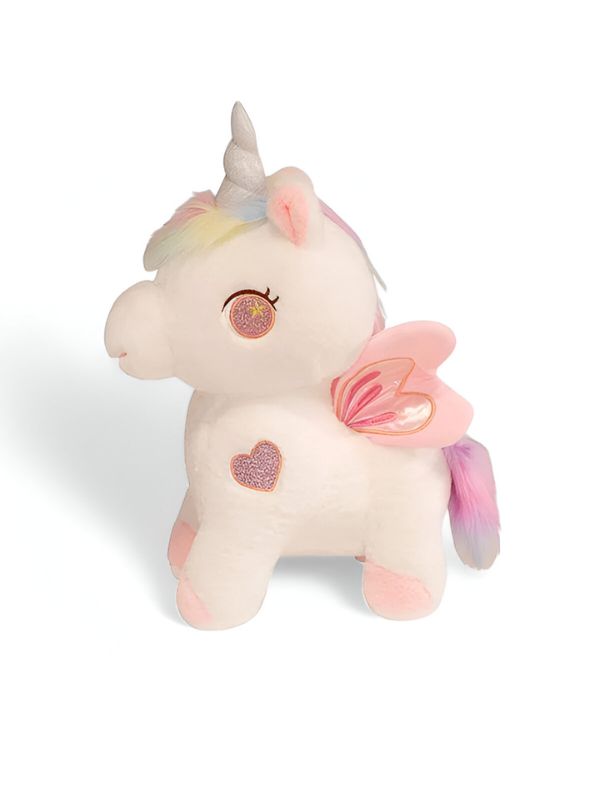 Pink - Soft Unicorn Flying Horse Plush Toy – Adorable & Cuddly Stuffed Animal Gift - MS14563.