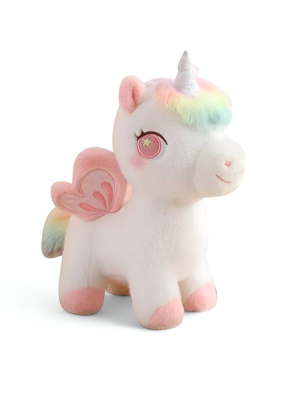 Pink - Soft Unicorn Flying Horse Plush Toy – Adorable & Cuddly Stuffed Animal Gift - MS14563.