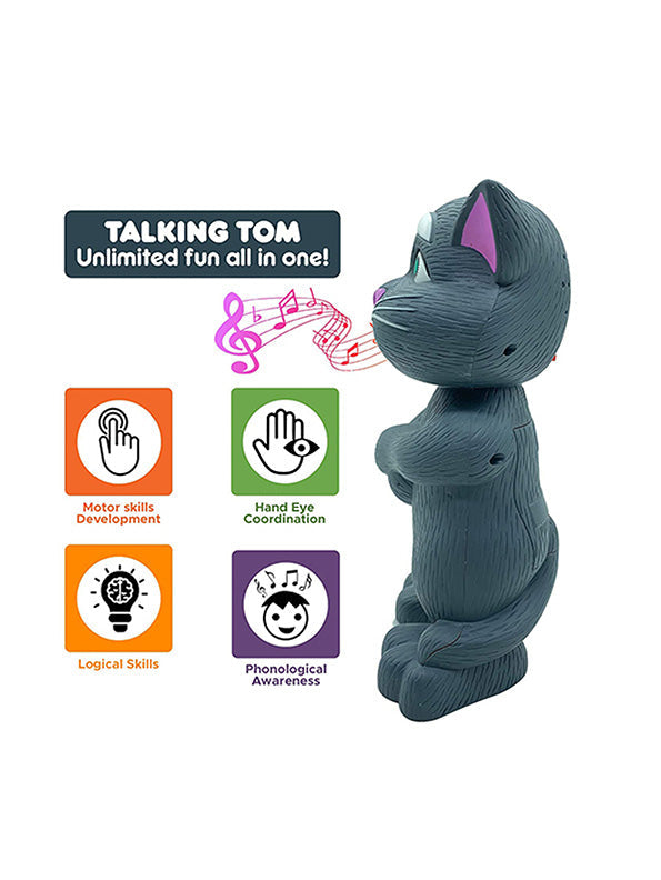 Talking Tom Toy with Recording, Music, Touch Functionality, Voice, Songs (L-13)