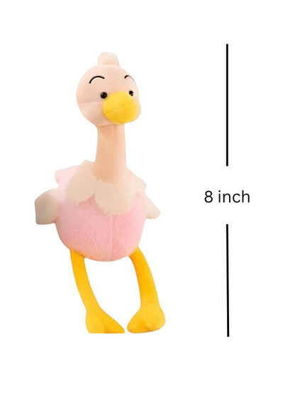 Pink - Tickles Cute Ostrich Plush Toy - Soft Stuffed Toy for Kids & Babies 8 inch - MS14522.