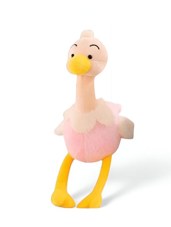Pink - Tickles Cute Ostrich Plush Toy - Soft Stuffed Toy for Kids & Babies 8 inch - MS14522.