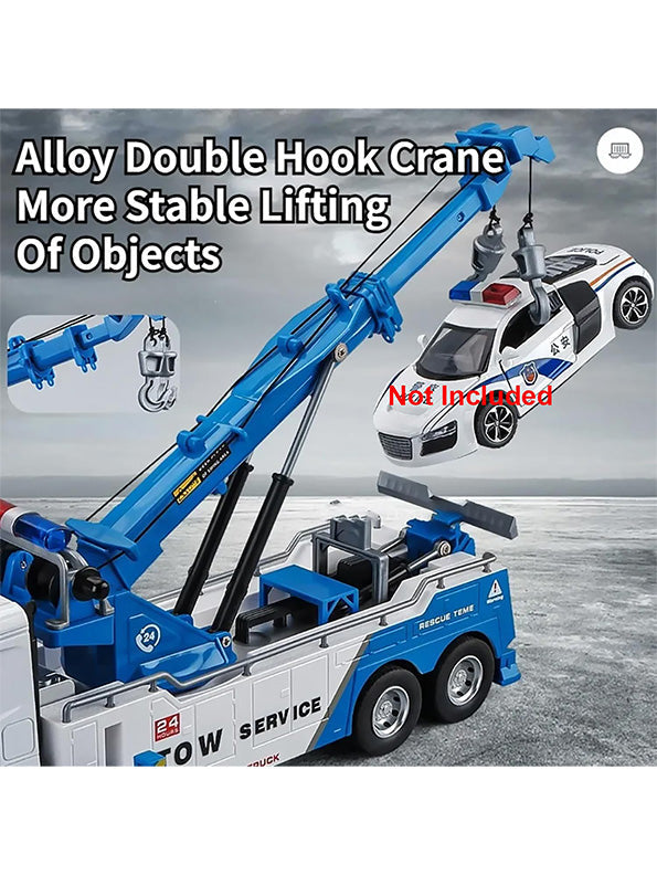 Tow Service Truck Die-Cast Model 1:24 Scale For Kids - Durable & Realistic Play | NX-O-24