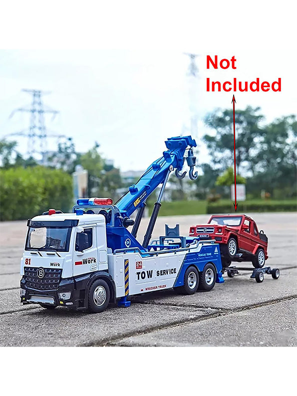 Tow Service Truck Die-Cast Model 1:24 Scale For Kids - Durable & Realistic Play | NX-O-24