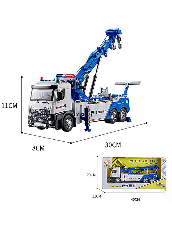 Tow Service Truck Die-Cast Model 1:24 Scale For Kids - Durable & Realistic Play | NX-O-24
