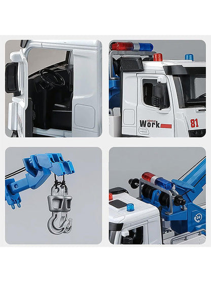 Tow Service Truck Die-Cast Model 1:24 Scale For Kids - Durable & Realistic Play | NX-O-24