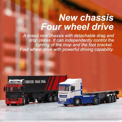 1:76 C50 Remote Control Semi Truck Trailer RC Truck