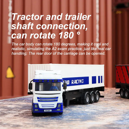 1:76 C50 Remote Control Semi Truck Trailer RC Truck