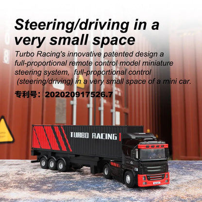 1:76 C50 Remote Control Semi Truck Trailer RC Truck