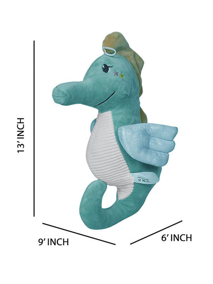 Ultra Soft & Glow Seahorse Plush - blue Luminous Stuffed Toy for Kids | MS-May-21