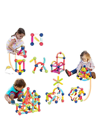 Magnetic Building Sticks Blocks Toys 80 Pcs (NXL-10)