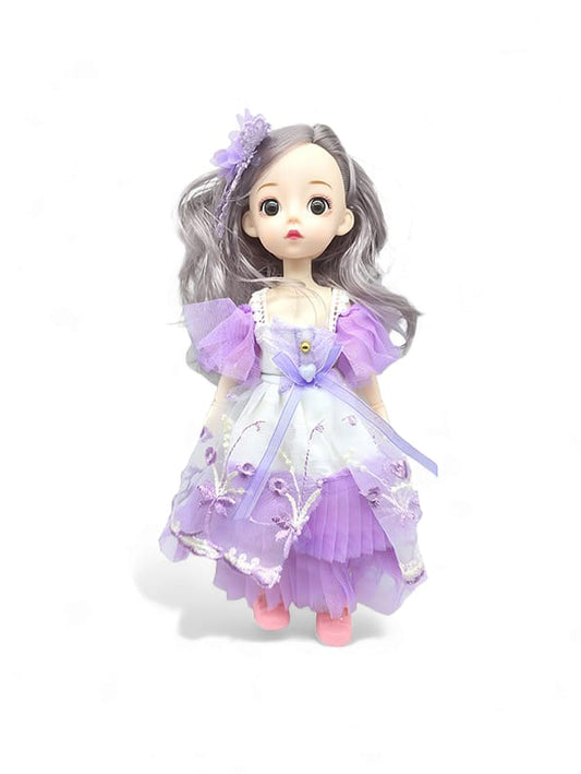 Lavender Baby Doll Toy for Kids - Barbie Style Doll (L-90) | Cute Playtime Baby Dolls for Little Ones