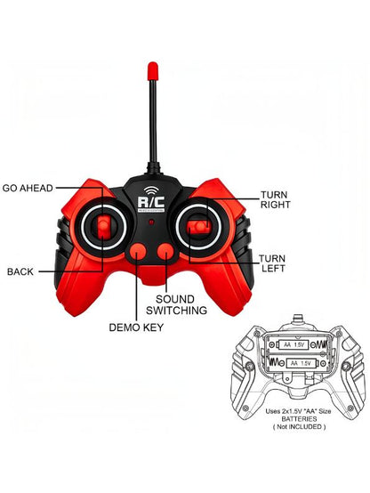 FireFlash RC Fire Truck – Remote Control Fire Truck Toy with Jet Pump, Lights & Sounds | Firefighter Rescue Vehicle for Kids - MD1809