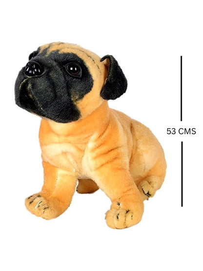 Pugsy Wugsy – Cute Pug Dog Soft Toy | Fluffy & Huggable Stuffed Animal for Kids - MS2090