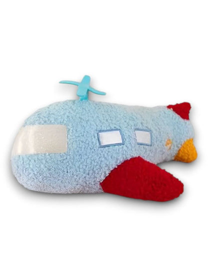 AirPaws Plush Spaceship Cushion – Soft & Cozy Stuffed Airplane Toy for Kids, Pets & Room Decor - MS14186