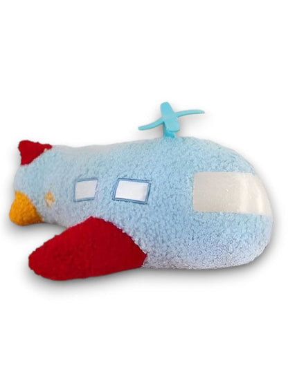 AirPaws Plush Spaceship Cushion – Soft & Cozy Stuffed Airplane Toy for Kids, Pets & Room Decor - MS14186