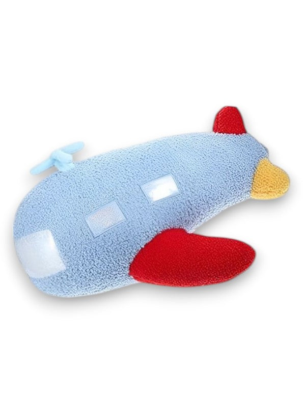 AirPaws Plush Spaceship Cushion – Soft & Cozy Stuffed Airplane Toy for Kids, Pets & Room Decor - MS14186