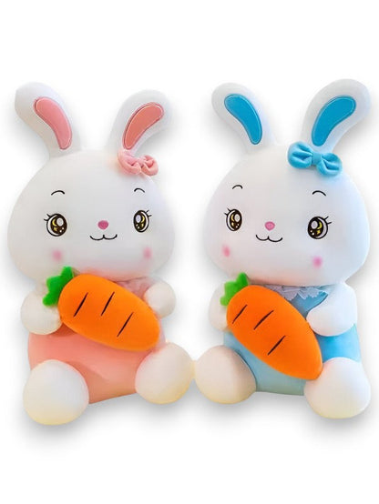 PINK - CozyCarrot Rabbit Plush – 10 Inch Soft White Bunny Pillow | Cute & Cuddly Gift for Kids - MS14150