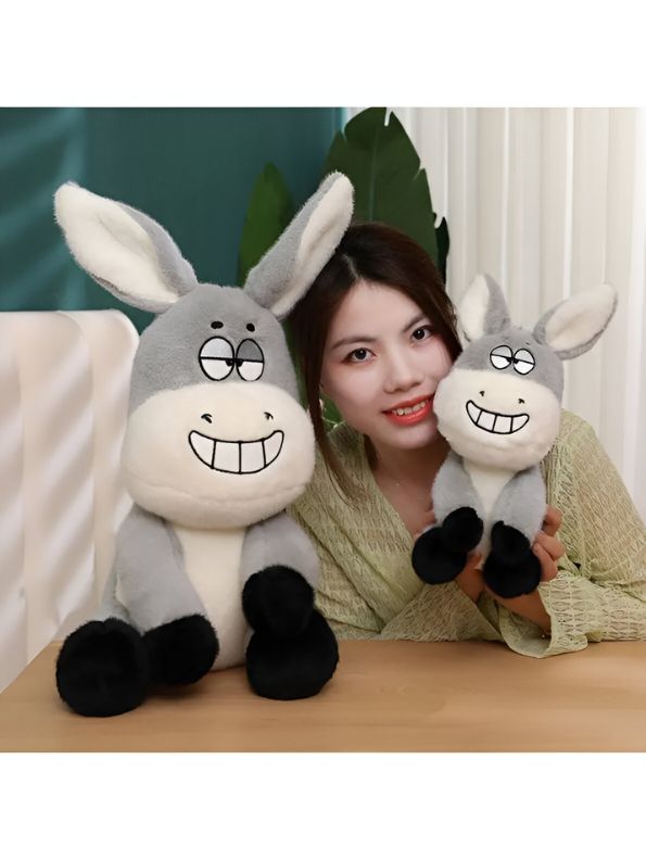 Softy Burro - 10 Inch Donkey Plush Toy | Cute Stuffed Animal Pillow | Soft & Cuddly Plush Gift for Girls, Boys, and Home Décor - MS14135